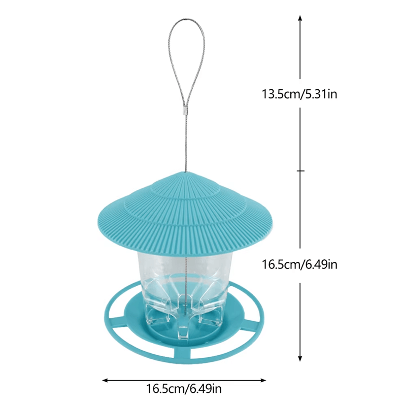 Automatic Hanging Bird Feeder With MultiHole Dispenser 2