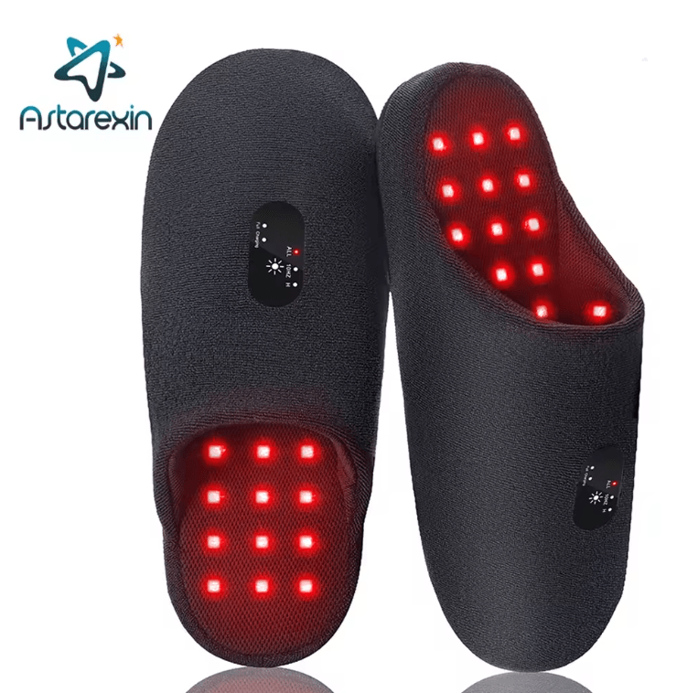 Astarexin Tri Wave Red Light Therapy Slippers for Foot Pain Relief