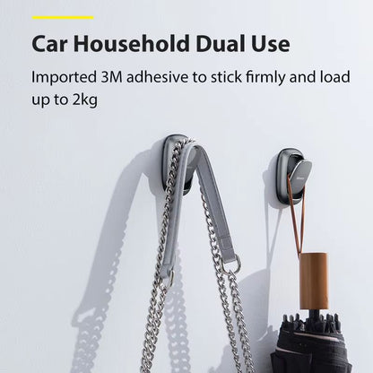 Baseus Car Headrest Hooks  2PCS Metal Fastener Clips For Bag USB Cable And Key Storage 1