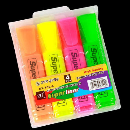 Colorful Highlighters Art Markers Drawing Fluorescent Pen Markers Flat Shape School Office Supplies Back to School
