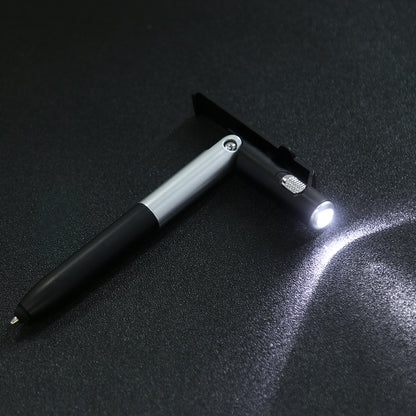 4 in 1 Multifunctional Ballpoint Pen with Phone Stand, Folding LED Light, Back to School Stationery Gift