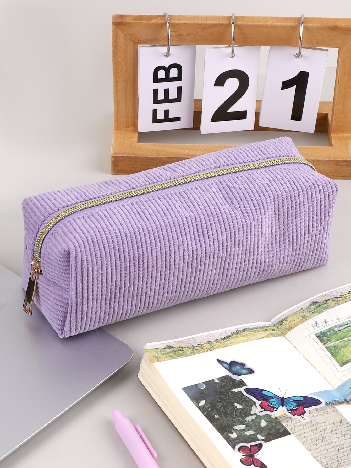 Large Capacity Pencil Case for School, Solid Color Stationery Bag, Pencil Case School Supplies Gift Organizer