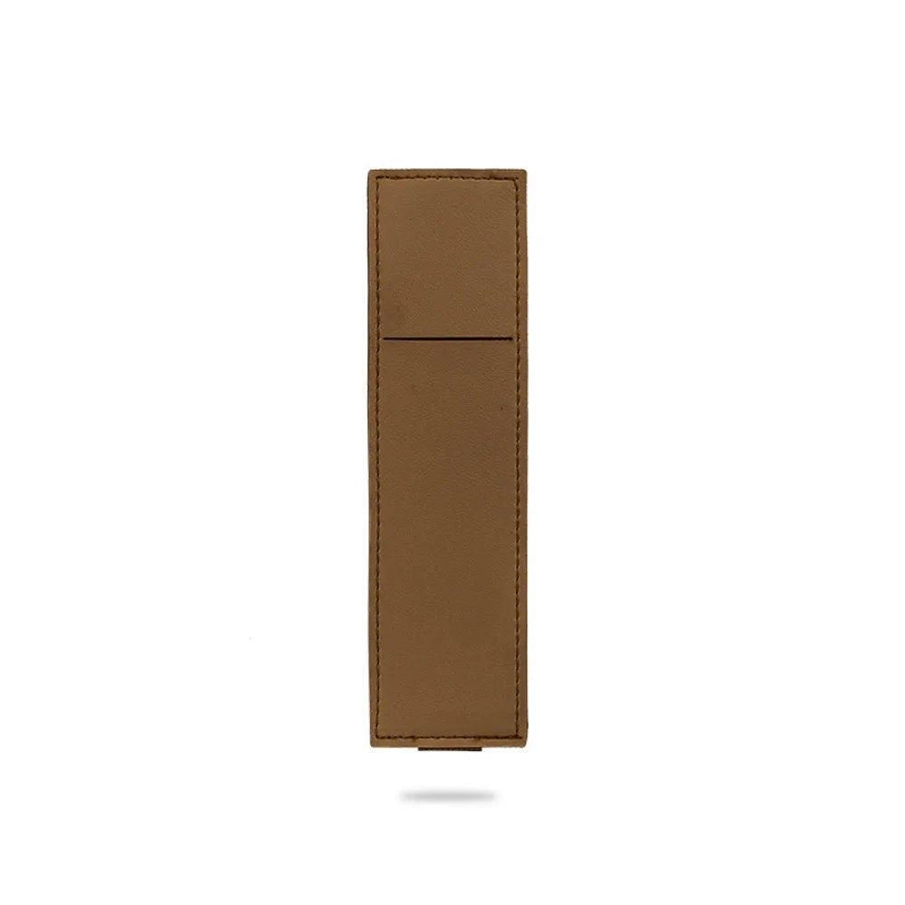 PU Leather Pen Bag for Notebook, Elastic Buckle Pen Case for Office, Stylish Stationery Organizer, Back to School Gift