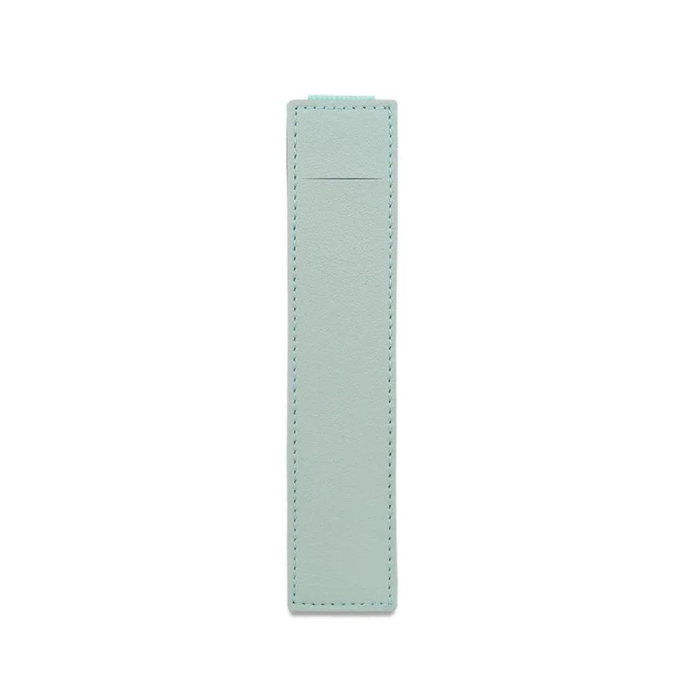PU Leather Pen Bag for Notebook, Elastic Buckle Pen Case for Office, Stylish Stationery Organizer, Back to School Gift
