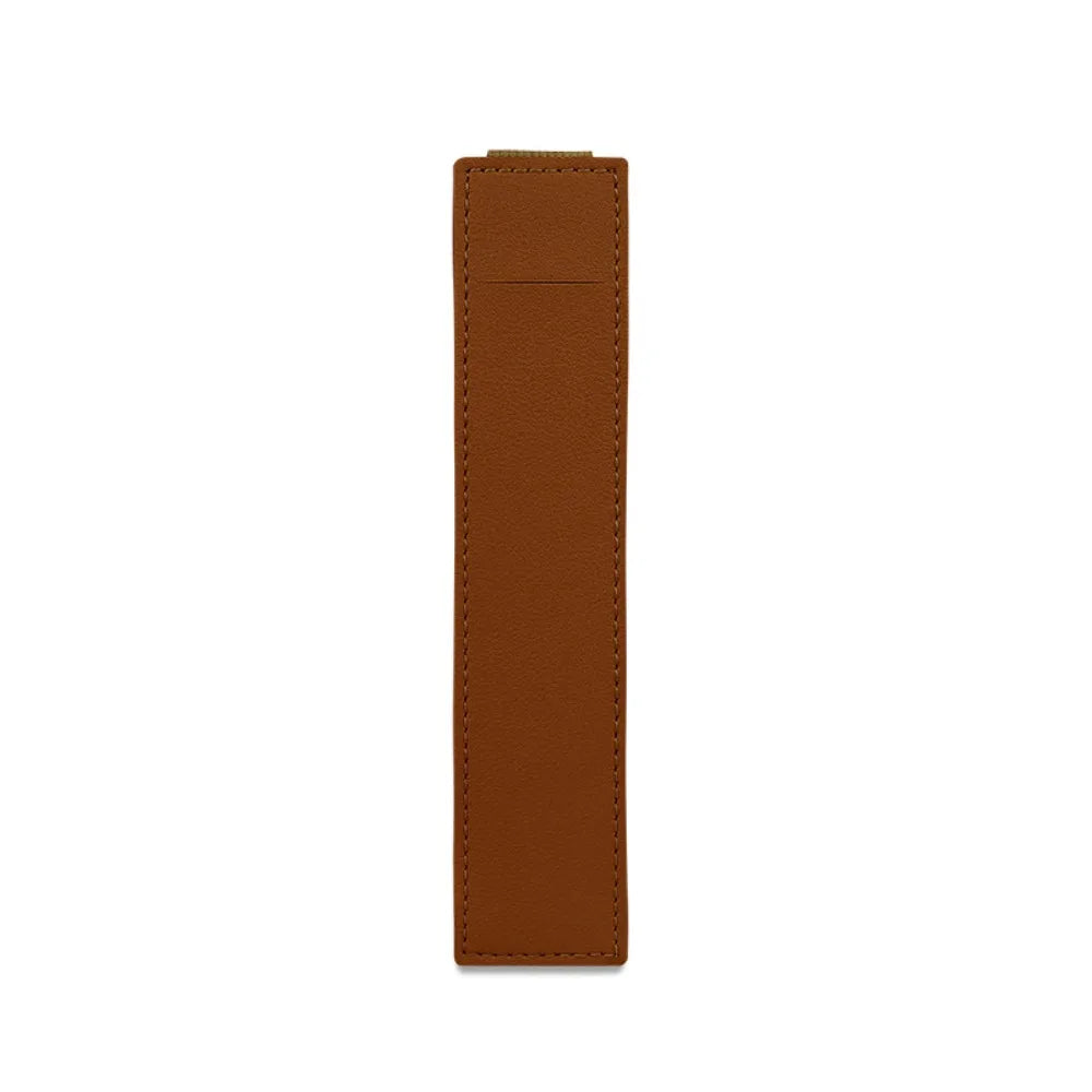 PU Leather Pen Bag for Notebook, Elastic Buckle Pen Case for Office, Stylish Stationery Organizer, Back to School Gift