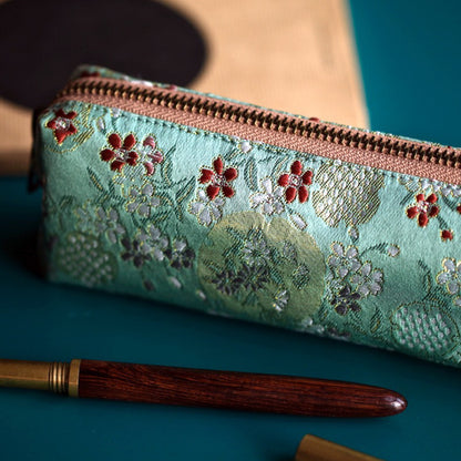 Retro Pencil Case Fabric Embroidery Pen Bag, Student Stationery School Supplies Trousse Scolaire Gift