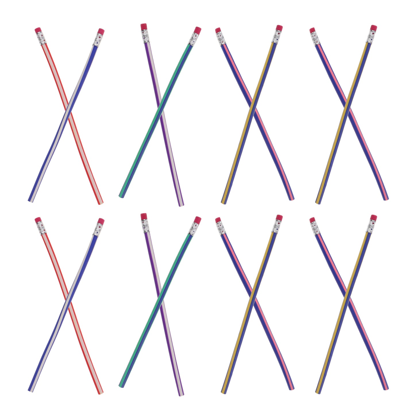 PVC Flexible Writing Pencils, Bendable Student Long Pencils, Kids School Prizes, Fun Back to School Supplies