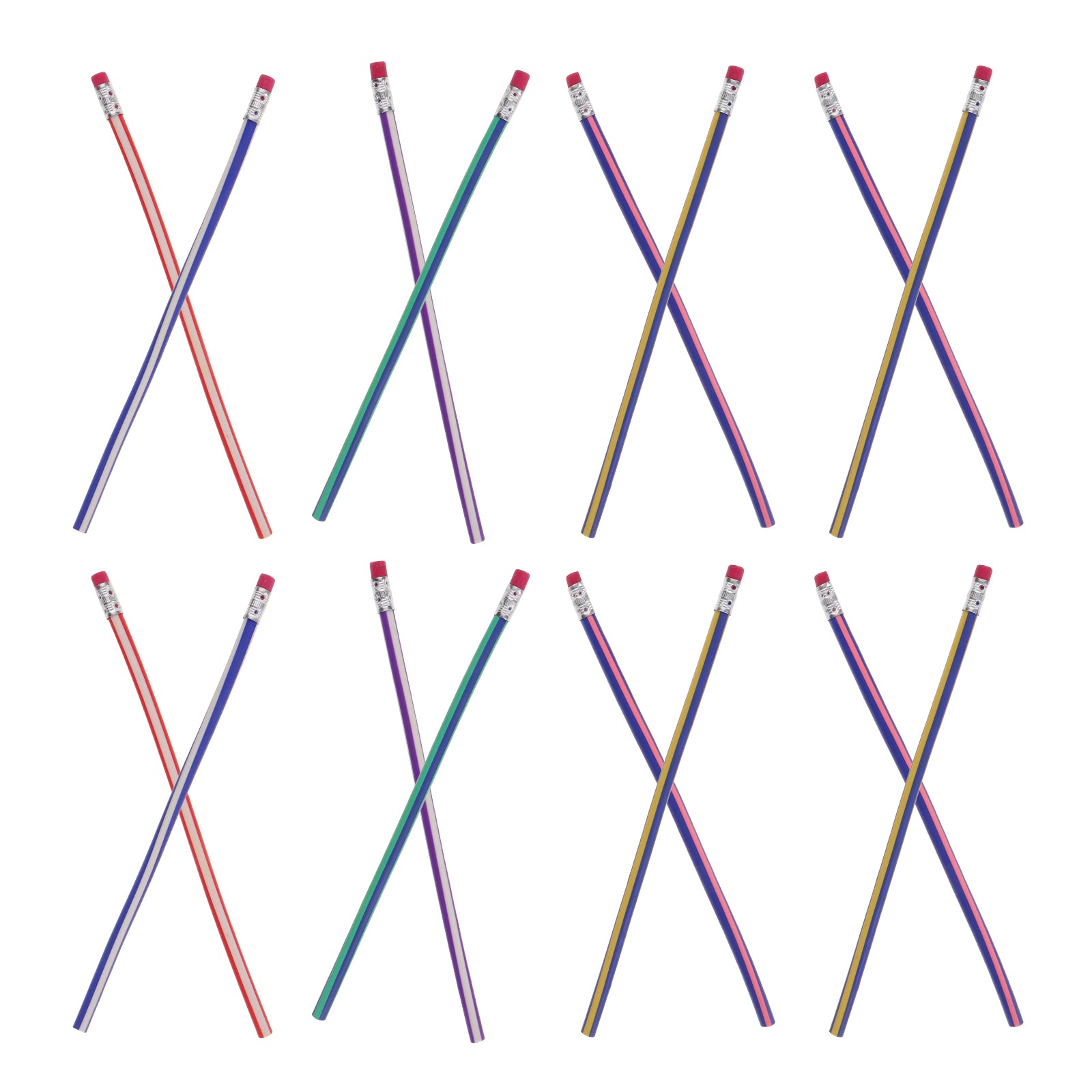 PVC Flexible Writing Pencils, Bendable Student Long Pencils, Kids School Prizes, Fun Back to School Supplies