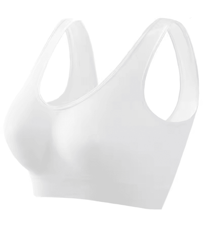 ElevateFit Seamless Push Up Sports Bra Breathable Wire Free Crop Top S To 5XL 1