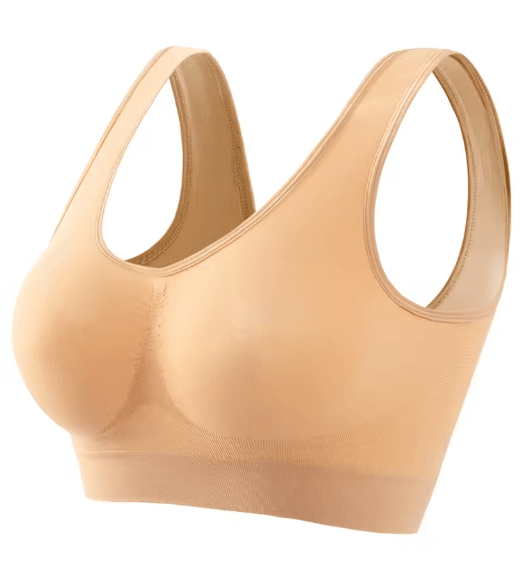 ElevateFit Seamless Push Up Sports Bra Breathable Wire Free Crop Top S To 5XL 4