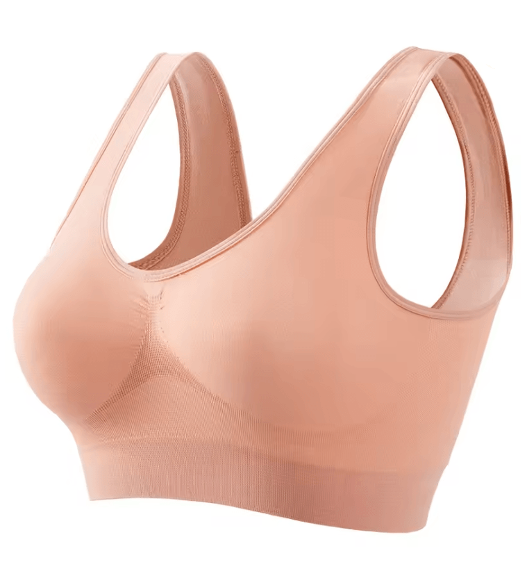 ElevateFit Seamless Push Up Sports Bra Breathable Wire Free Crop Top S To 5XL 10
