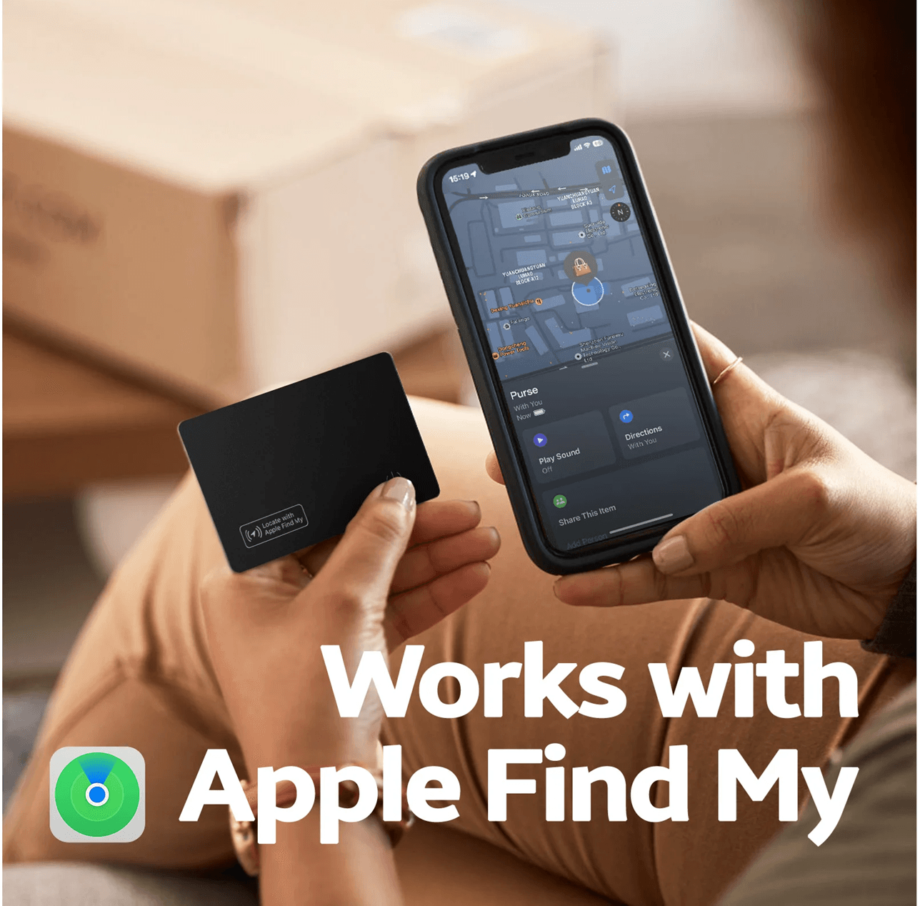 FindEase SmartCard Wallet Tracker Wireless Charging Compatible With Apple Find My 2