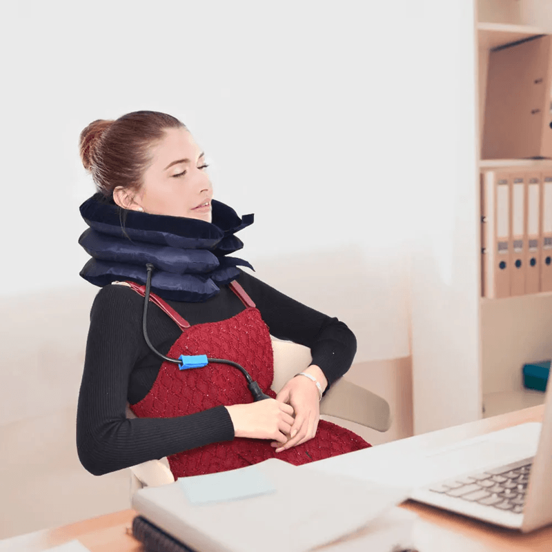 CerviRelief Inflatable Cervical Traction Collar Neck Pillows For Pain Relief 1