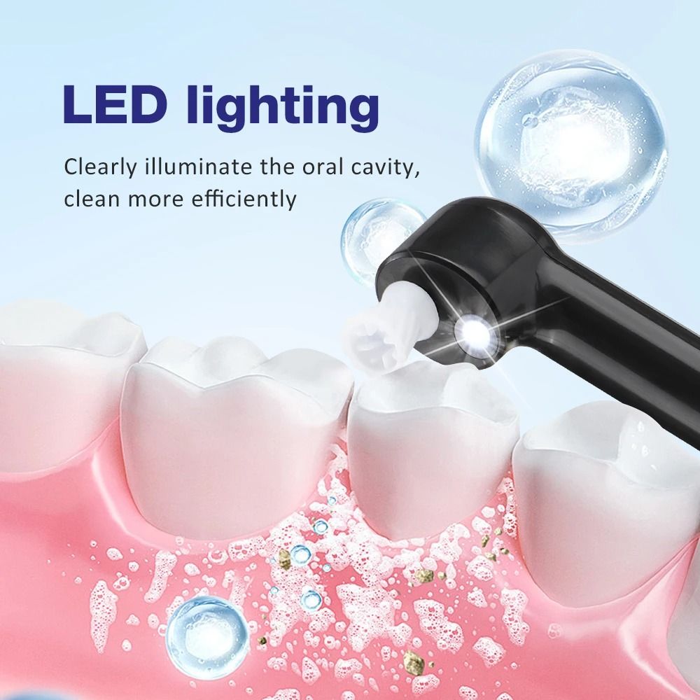 Electric Dental Teeth Polisher Ultrasonic Oral Cleaner With Tartar And Stain Remover Kit 5