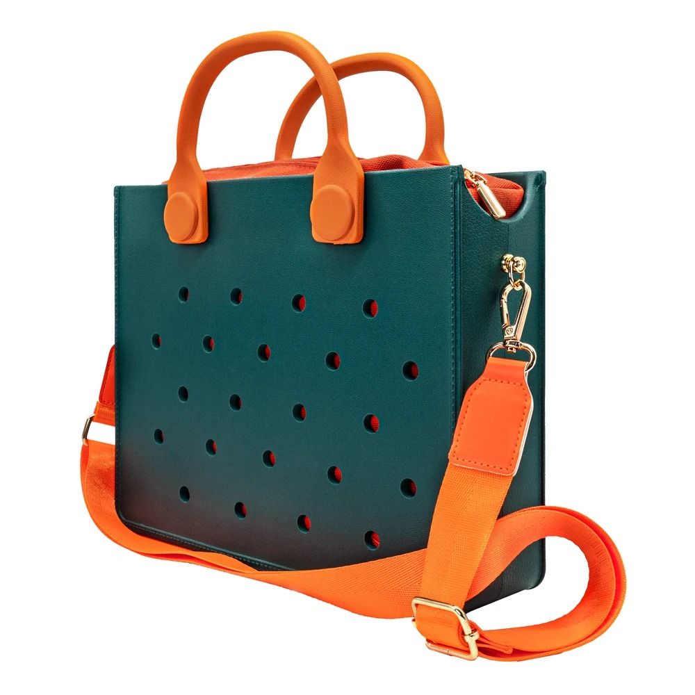 EVA Large Waterproof Shoulder Tote Bag For Women With Charm Hole Design 9