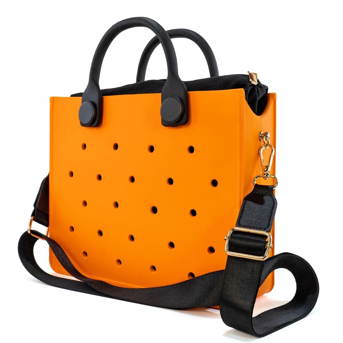 EVA Large Waterproof Shoulder Tote Bag For Women With Charm Hole Design 11