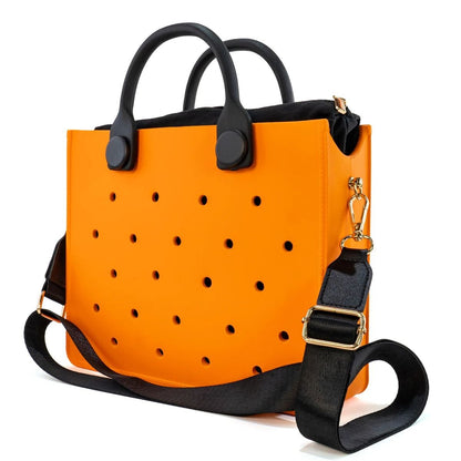 EVA Large Waterproof Shoulder Tote Bag For Women With Charm Hole Design 11
