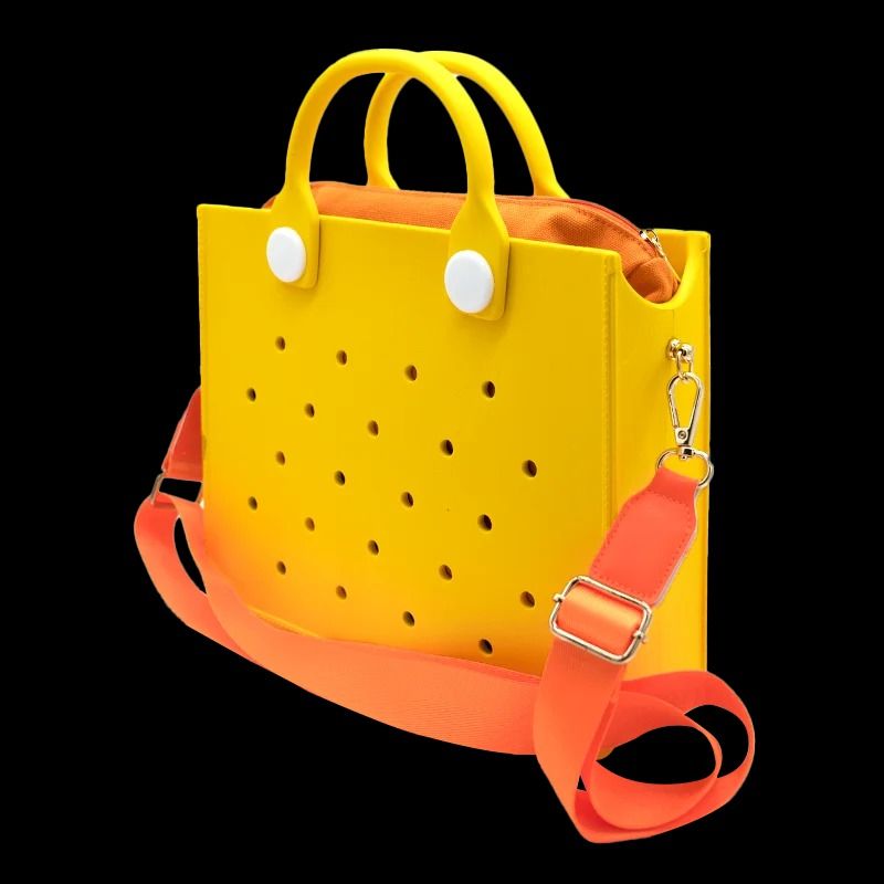 EVA Large Waterproof Shoulder Tote Bag For Women With Charm Hole Design 12