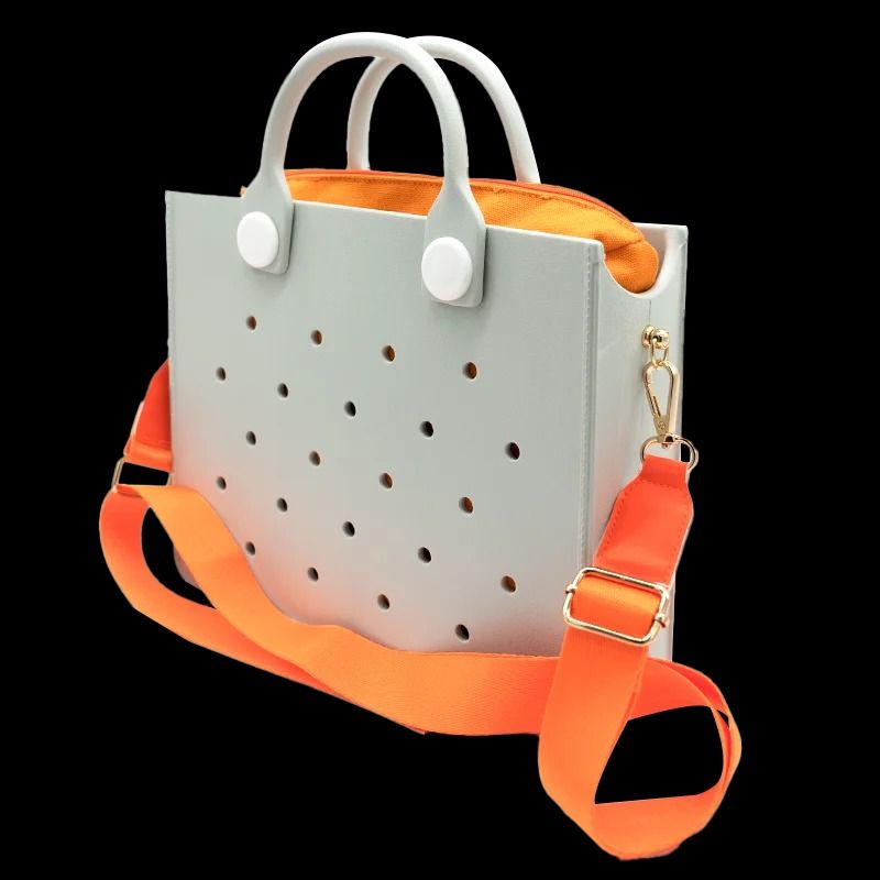 EVA Large Waterproof Shoulder Tote Bag For Women With Charm Hole Design 17