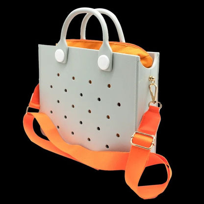 EVA Large Waterproof Shoulder Tote Bag For Women With Charm Hole Design 17