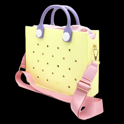 EVA Large Waterproof Shoulder Tote Bag For Women With Charm Hole Design 18