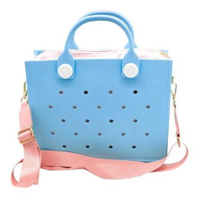 EVA Large Waterproof Shoulder Tote Bag For Women With Charm Hole Design 6