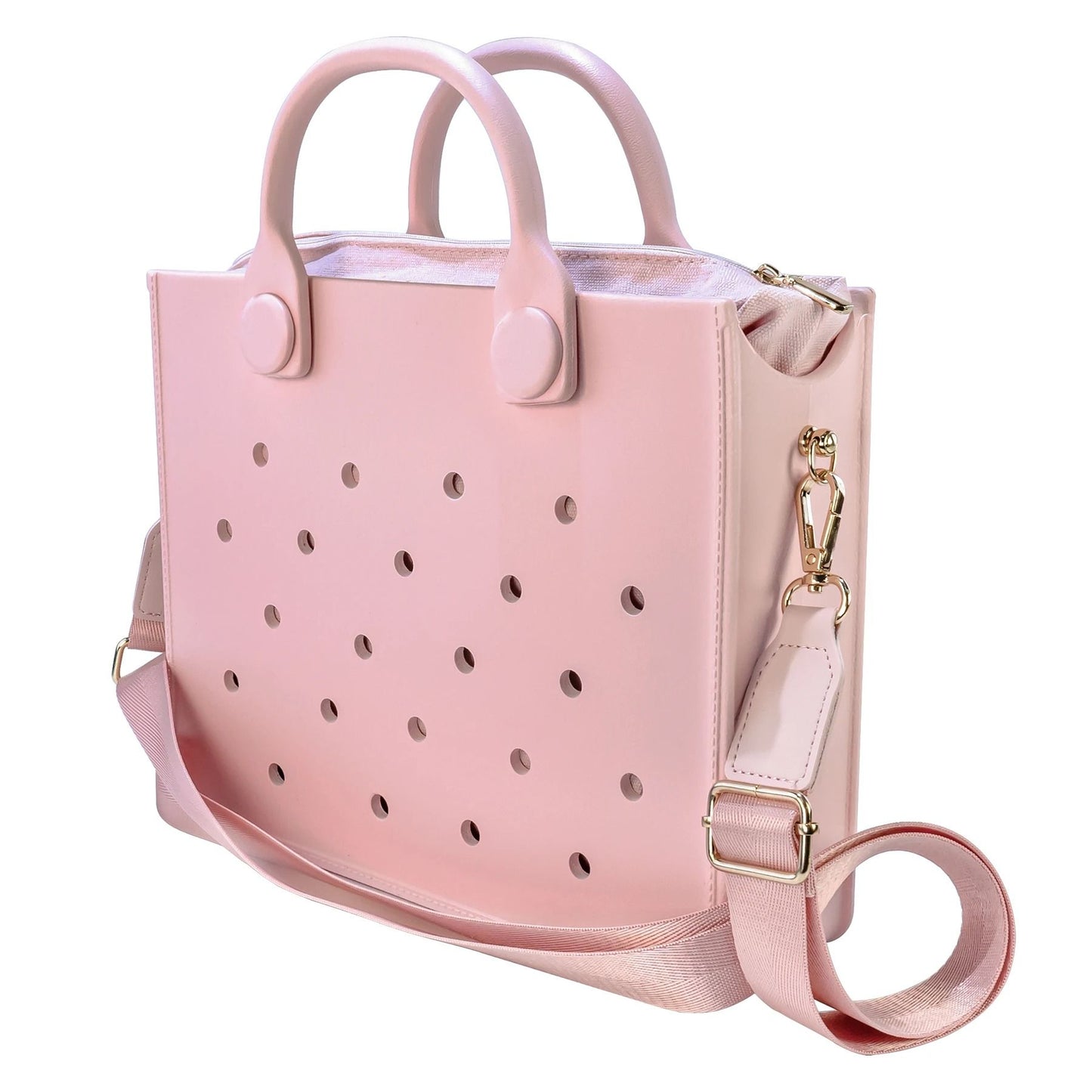 EVA Large Waterproof Shoulder Tote Bag For Women With Charm Hole Design 7