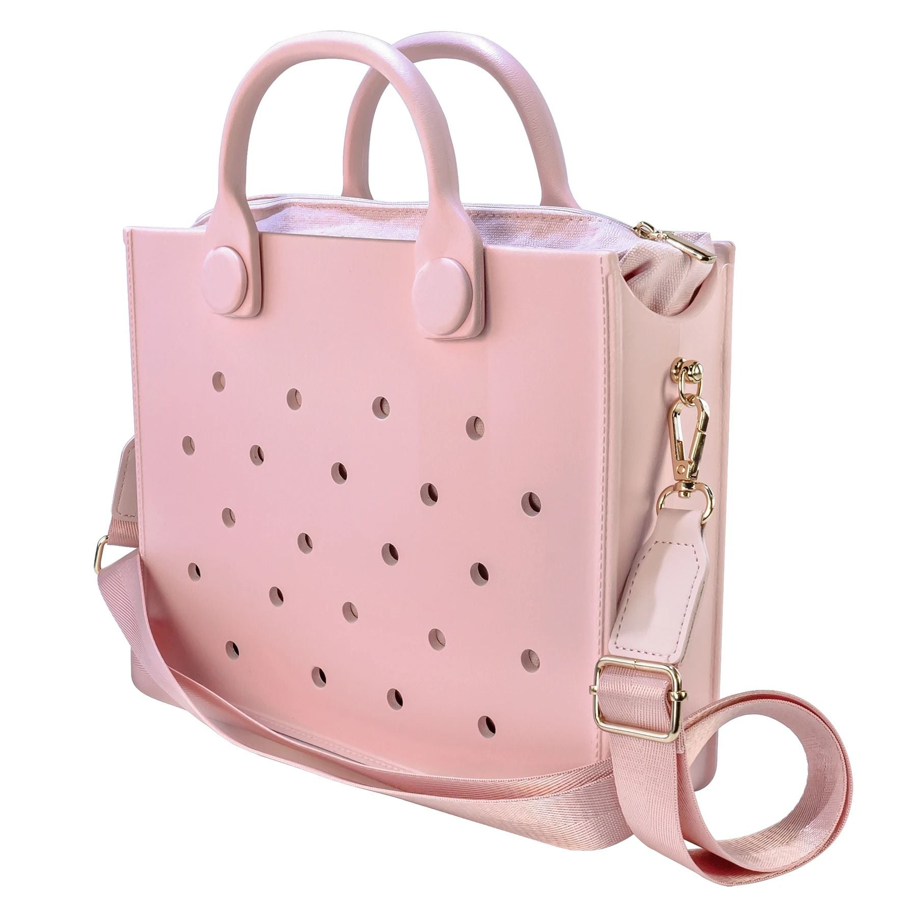 EVA Large Waterproof Shoulder Tote Bag For Women With Charm Hole Design 7