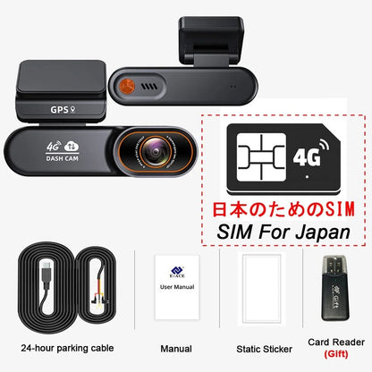 E ACE 4G Dash Cam With Remote Access GPS Collision Alert And Real Time Playback 12