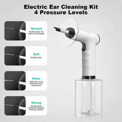 Electric Ear Wax Removal Kit With Adjustable Water Pressure And Safe Irrigation Nozzle For Adults A 1