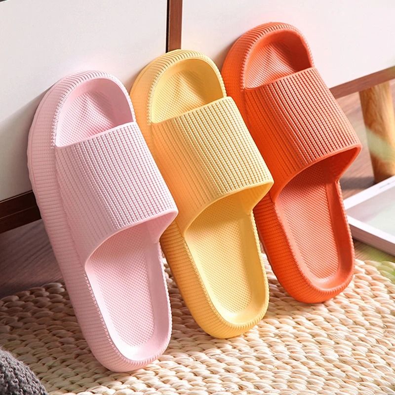 Women Cloud Platform Slippers with Soft EVA Sole for Indoor and Beach Wear