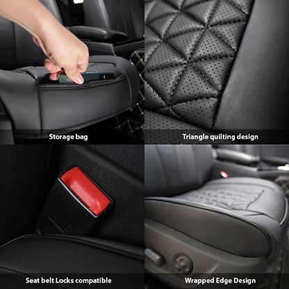 Universal PU Leather Front Car Seat Cover Cushion For Auto Interior Protection And Comfort 5