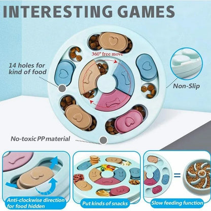 Interactive Dog Food Hiding Bowl For Slow Feeding And Boredom Relief 3