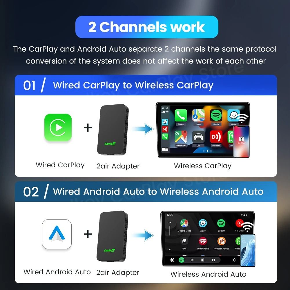CarlinKit 50 And 40 Wireless Adapter For CarPlay And Android Auto With Seamless Integration For Com 4