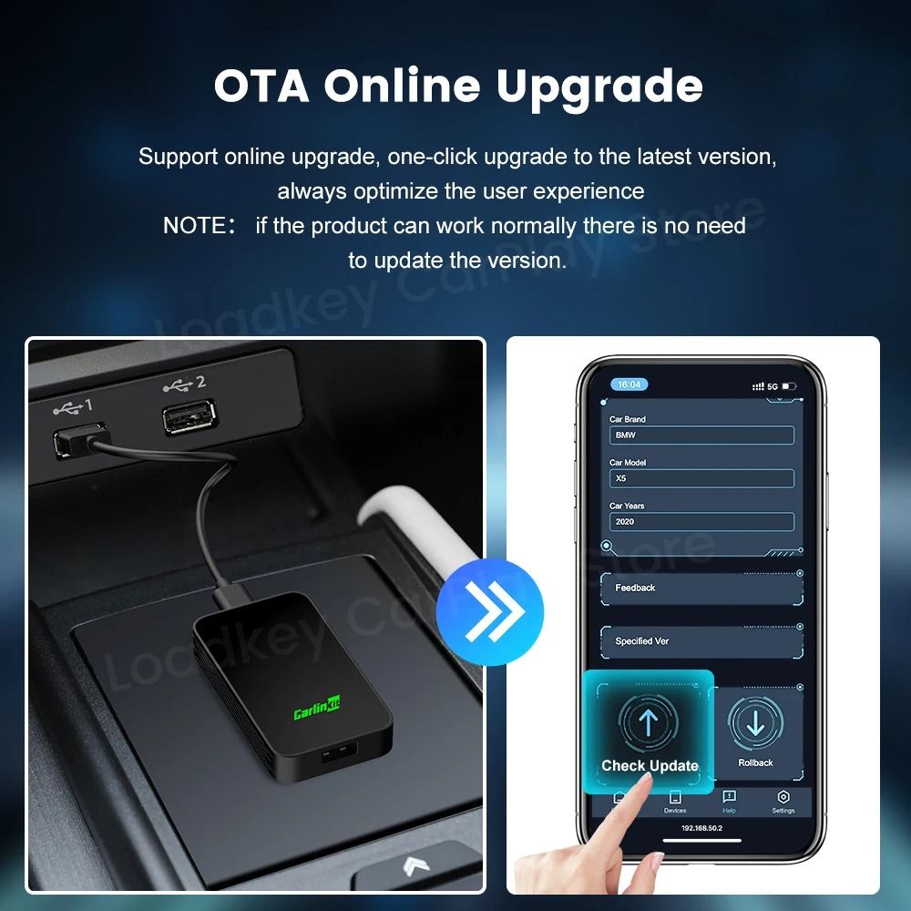 CarlinKit 50 And 40 Wireless Adapter For CarPlay And Android Auto With Seamless Integration For Com 5