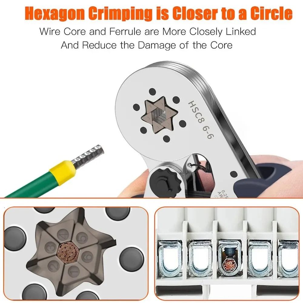 Ferrule Crimping Tool With Precision Pliers For Electrical Wire Terminal Repair And Connection 1