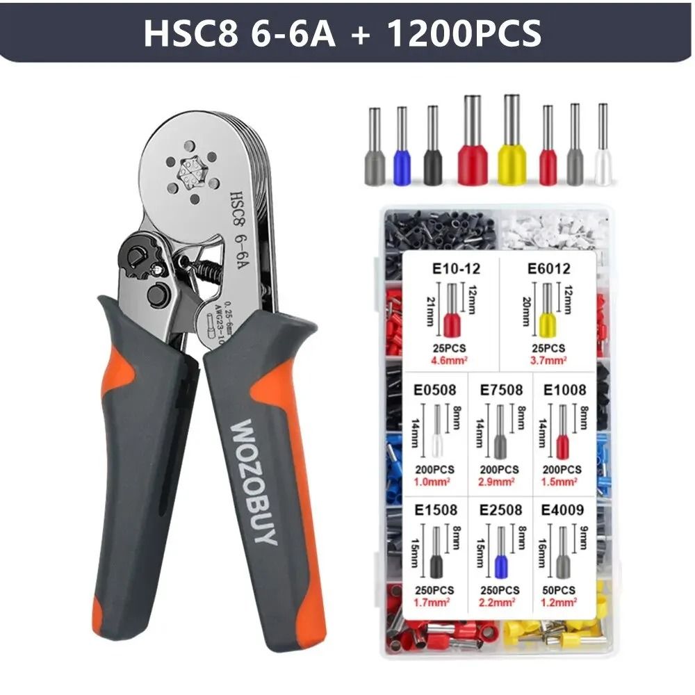 Ferrule Crimping Tool With Precision Pliers For Electrical Wire Terminal Repair And Connection 12