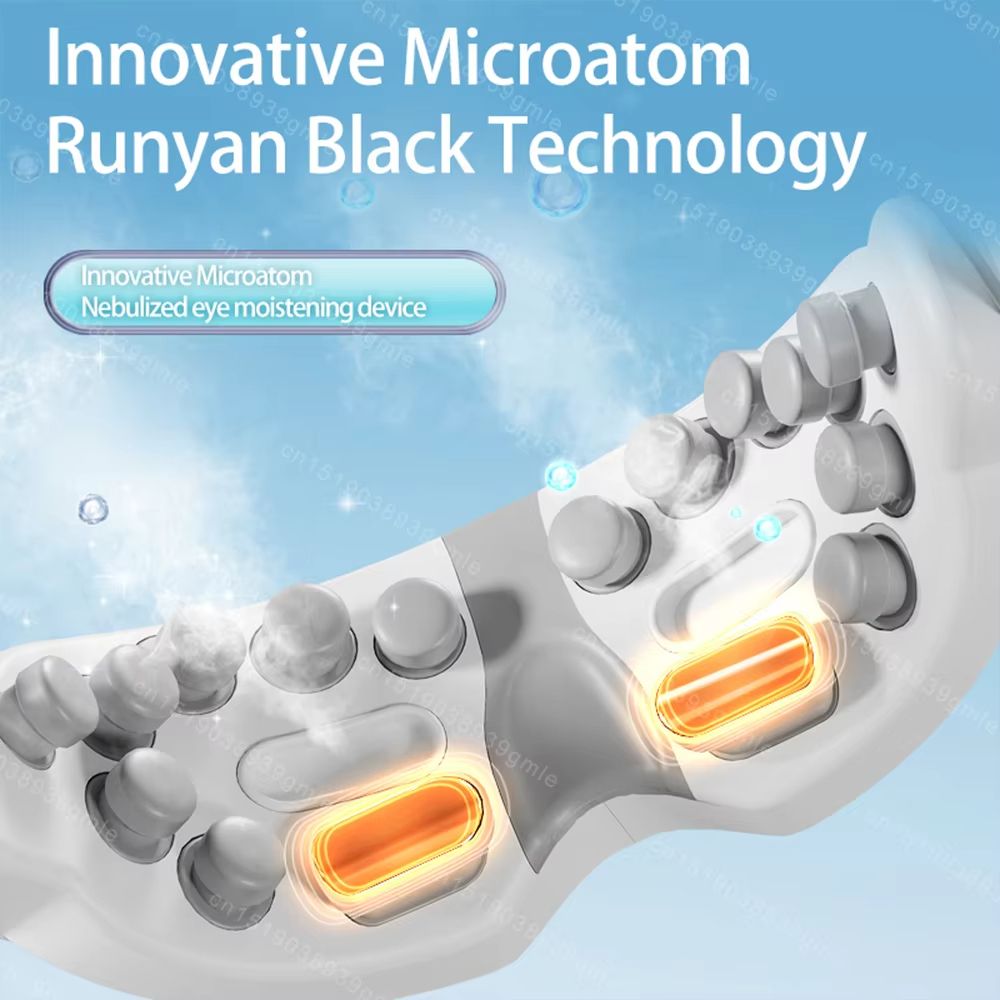 Bluetooth Steam Eye Massager With Heat Acupressure  Kneading  SpaGrade Eye Therapy For Fatigue Reli 2