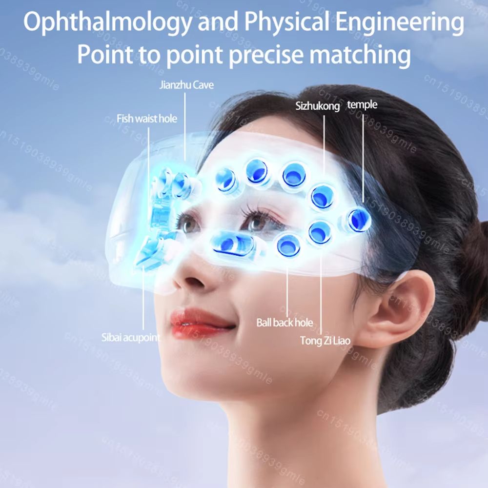 Bluetooth Steam Eye Massager With Heat Acupressure  Kneading  SpaGrade Eye Therapy For Fatigue Reli 4