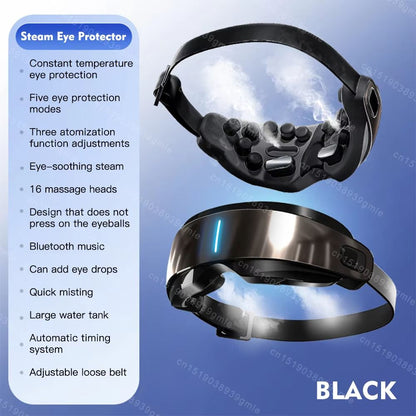 Bluetooth Steam Eye Massager With Heat Acupressure  Kneading  SpaGrade Eye Therapy For Fatigue Reli 6