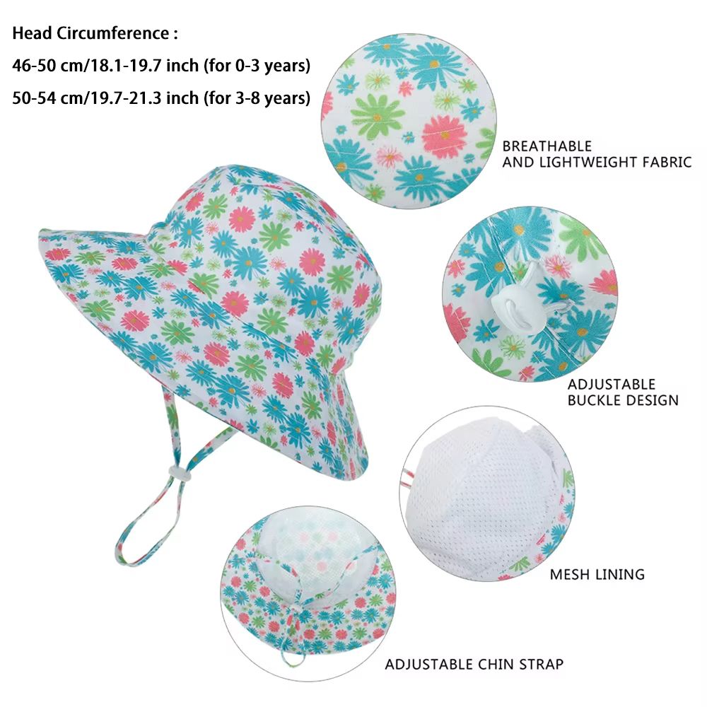 Kids UV Protection Sun Hat  Breathable Outdoor Baby Sun Cap With Neck  Ear Cover 08 Years 5