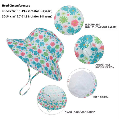 Kids UV Protection Sun Hat  Breathable Outdoor Baby Sun Cap With Neck  Ear Cover 08 Years 5