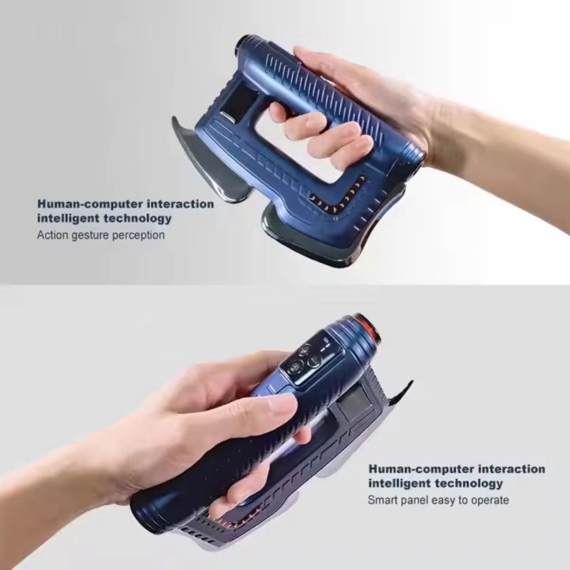 Heated EMS Fascia Massage Gun With Gua Sha Scraper  Red Light Therapy  Myofascial Muscle Relief Too 4