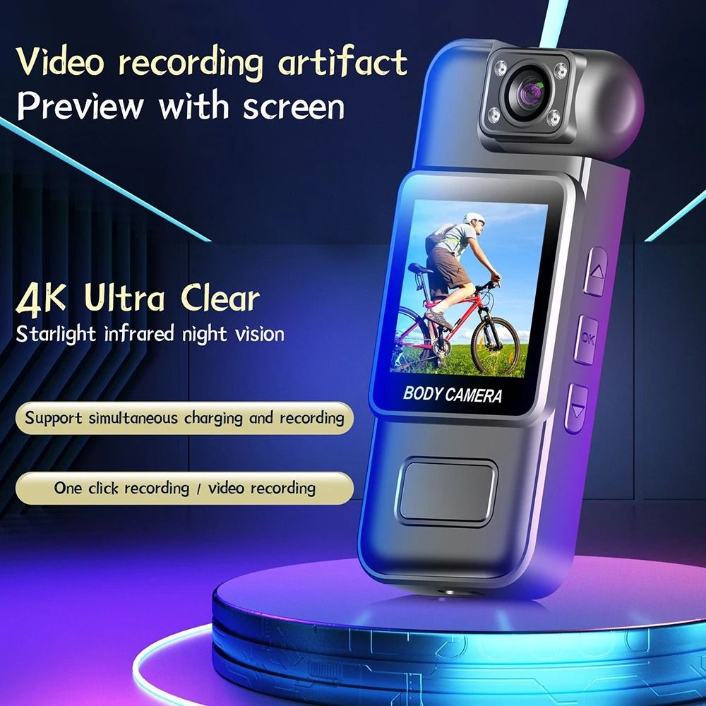 Mini HD Body Camera With Night Vision And Optional WiFi 4