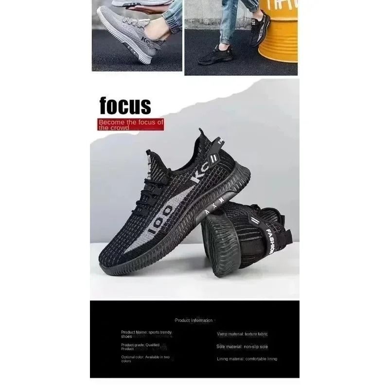 Mens Breathable Sports Running Shoes For Outdoor Walking And Training 3