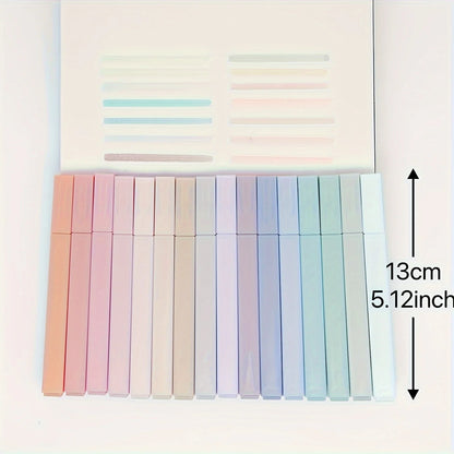 Square Highlighter Markers, Stationery for Journaling, School Office Supplies for Students and Art Lovers