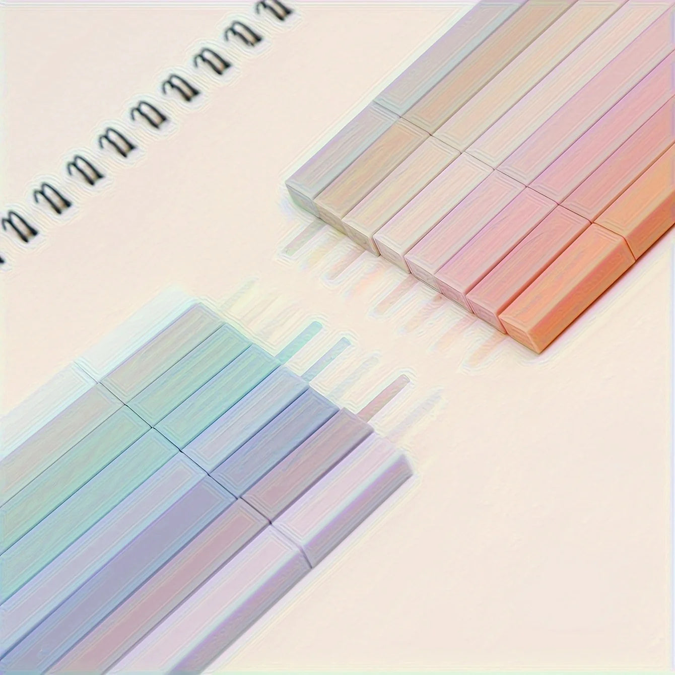 Square Highlighter Markers, Stationery for Journaling, School Office Supplies for Students and Art Lovers