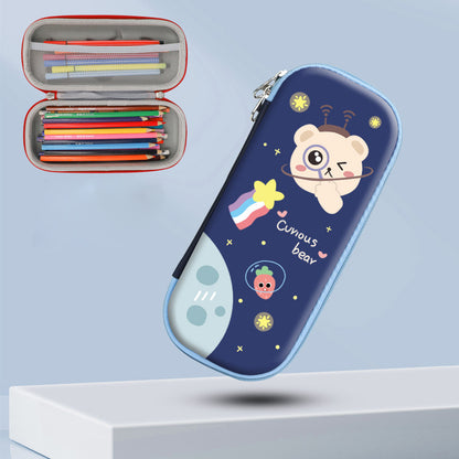 Cartoon Pencil Case for Kids, Cute Large Capacity Pencil Case Bag, School Stationery Organizer, Gift for Students