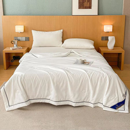 Cooling Blanket For Summer  Lightweight Raw Cotton Air Conditioning Blanket For Adults And Kids 4