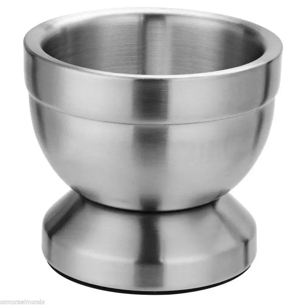 Stainless Steel Mortar And Pestle Grinder For Garlic Herbs Spices 2